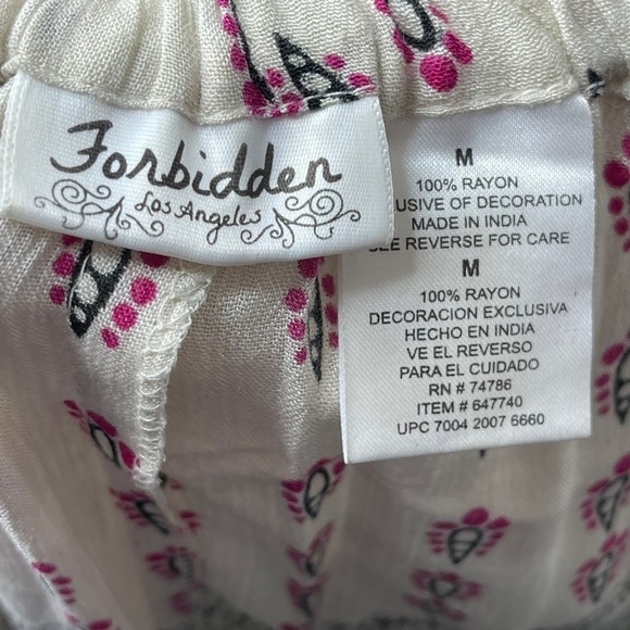 Forbidden Los Angeles Size M Boho Gypsy Skirt Tiered Maxi - Picture 8 of 8